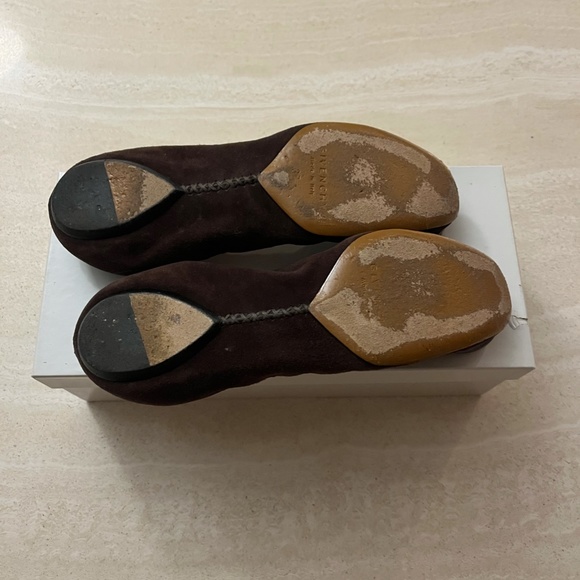 Suede Dark Brown Napa Givenchy Women's Flats Size 37 BB1181 Consignment item - Picture 4 of 5